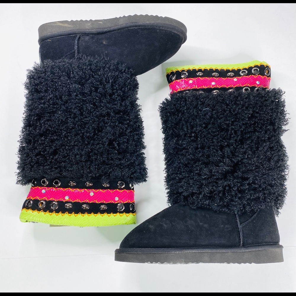 New Gypsy Soule Sz 11 Angora Boots with Accents